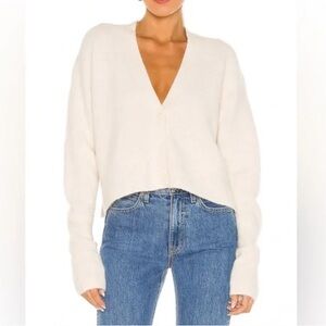 All Saints Vika Cardigan sweater top in Alabaster White ALLSAINTS  S